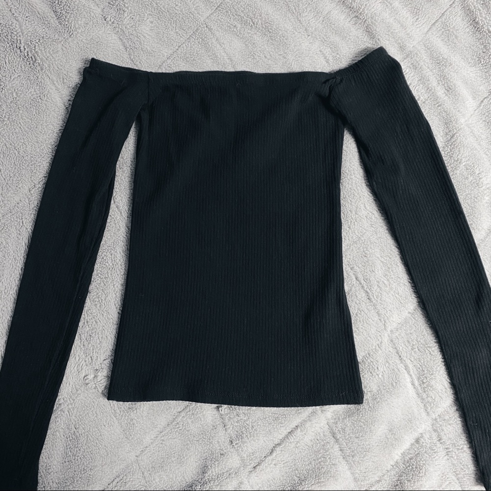 Black Off-Shoulder Top